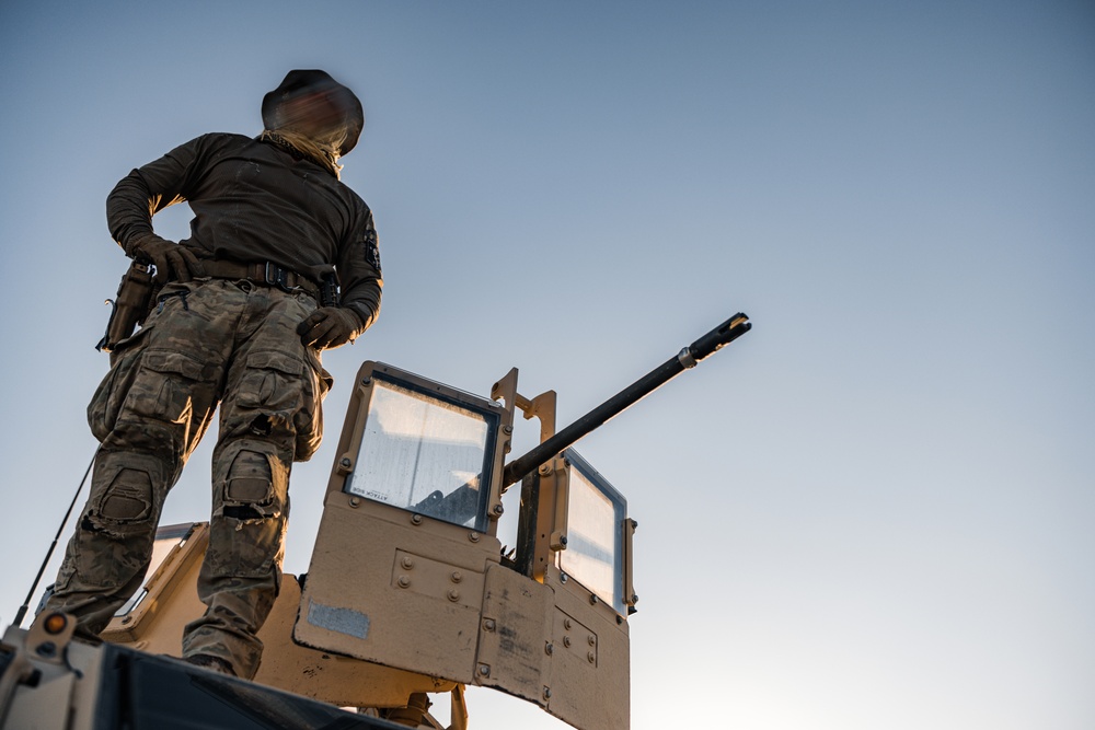 MARSOC RAIDERS conduct a mounted patrol at Marine Corps Air-Ground Combat Center