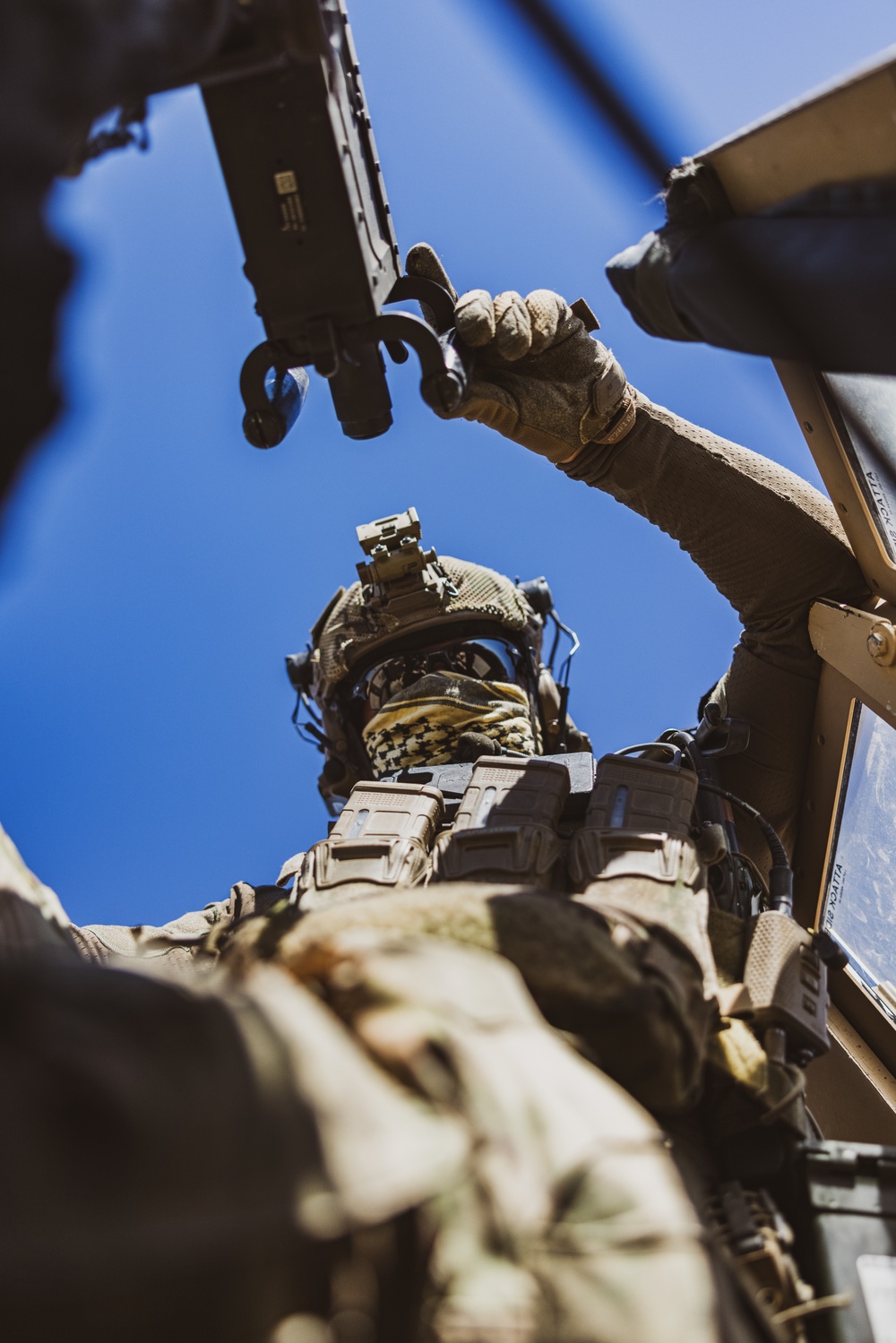 MARSOC RAIDERS conduct a mounted patrol at Marine Corps Air-Ground Combat Center