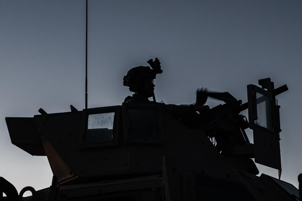 MARSOC RAIDERS conduct a mounted patrol at Marine Corps Air-Ground Combat Center