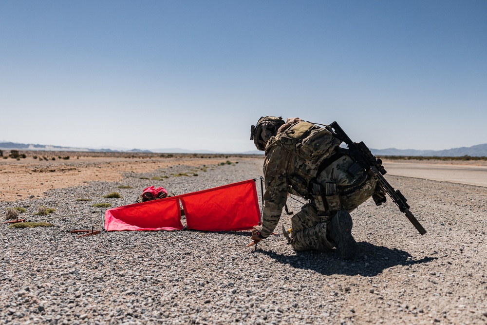 MARSOC RAIDERS conduct a mounted patrol at Marine Corps Air-Ground Combat Center