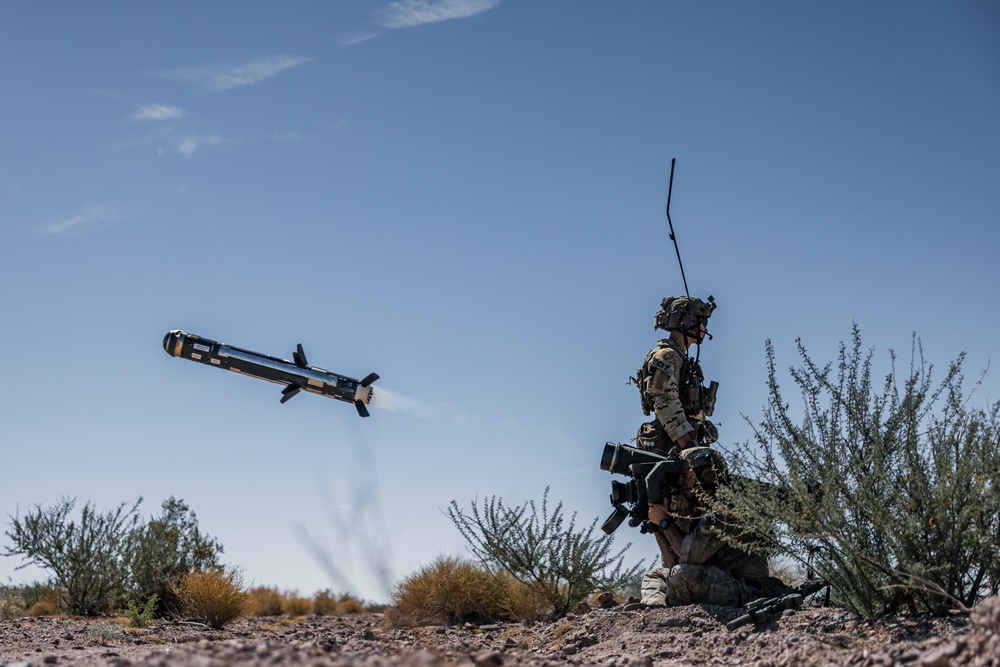 MARSOC RAIDERS conduct a mounted patrol at Marine Corps Air-Ground Combat Center