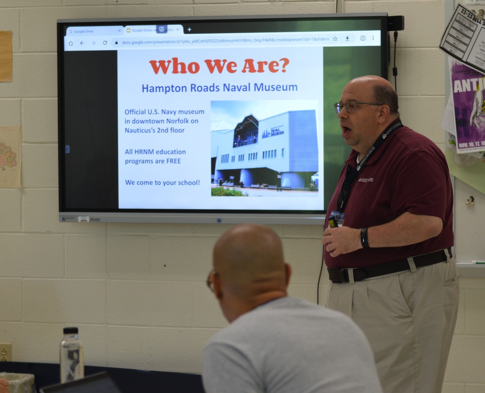 Chesapeake Public School teachers receive history program from Naval Museum
