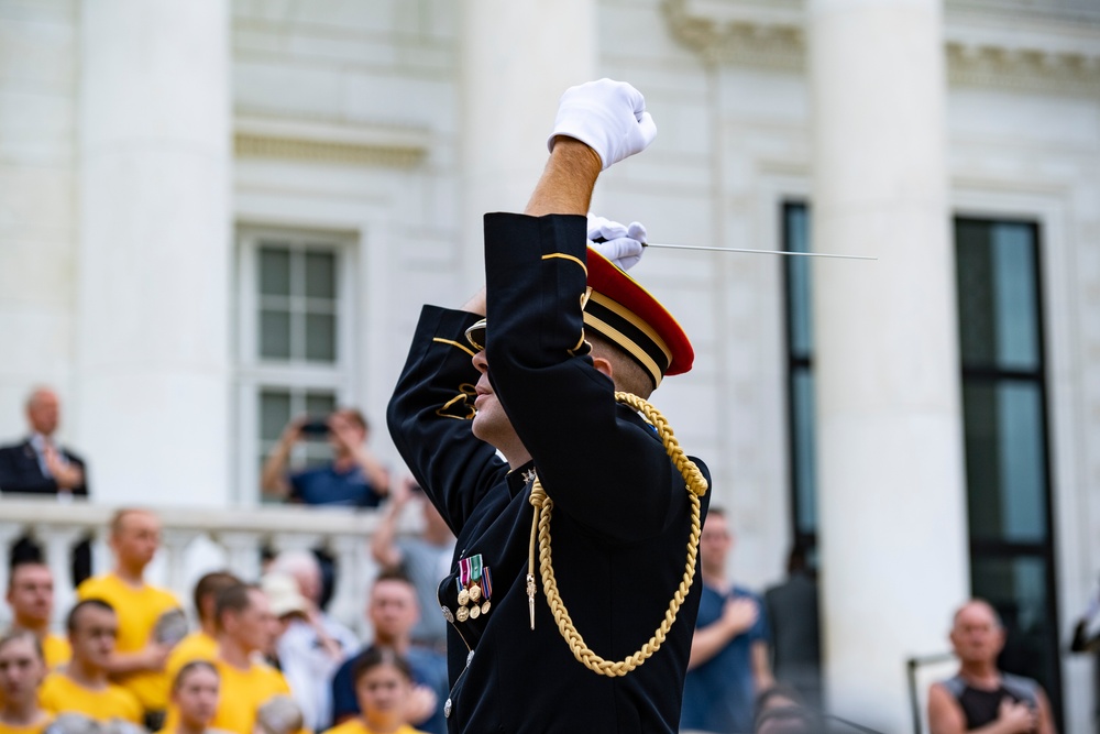 Canadian Chief of Defence Staff Gen. Wayne Eyre Participates in an Armed Forces Full Honors Wreath-Laying Ceremony at the Tomb of the Unknown Soldier