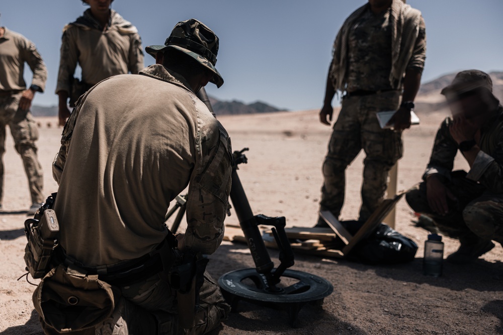 Marine Corps Special Operations Raiders conduct training alongside 3rd battalion, 4thMarine Regiment (REIN)