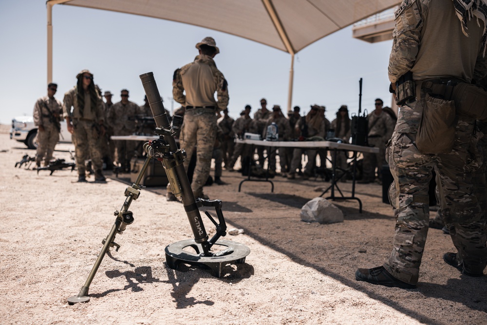 Marine Corps Special Operations Raiders conduct training alongside 3rd battalion, 4thMarine Regiment (REIN)