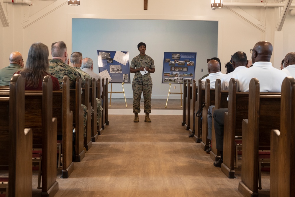 Reopening of historic Montford Point Chapel