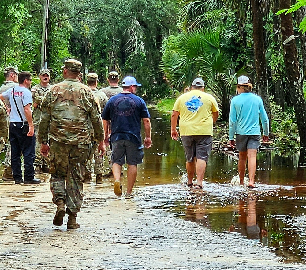 Florida Guard Collaborates with Local Fire Rescue after Hurricane Idalia