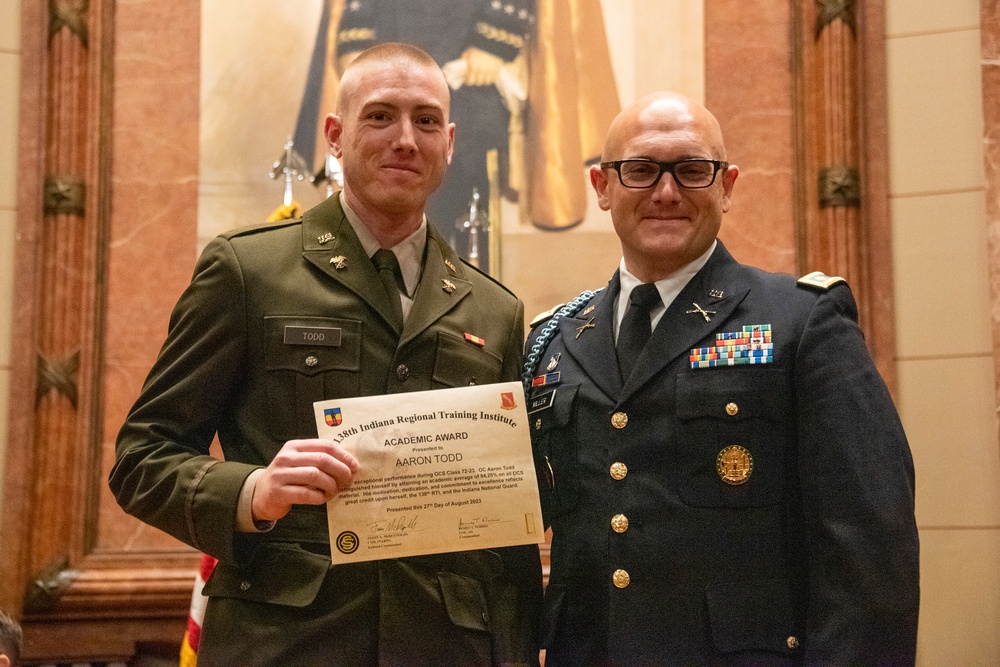 Indiana National Guard holds Officer Candidate School (OCS) Graduation for Class 72-23