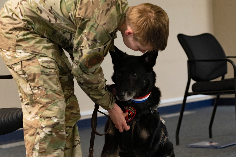 Honoring furry heroes in retirement