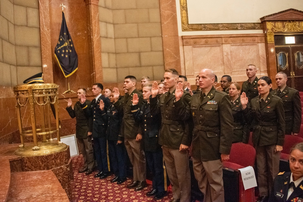 Indiana National Guard holds Officer Candidate School (OCS) Graduation for Class 72-23