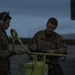 B-2 Spirit stealth bomber night time maintenance in Iceland