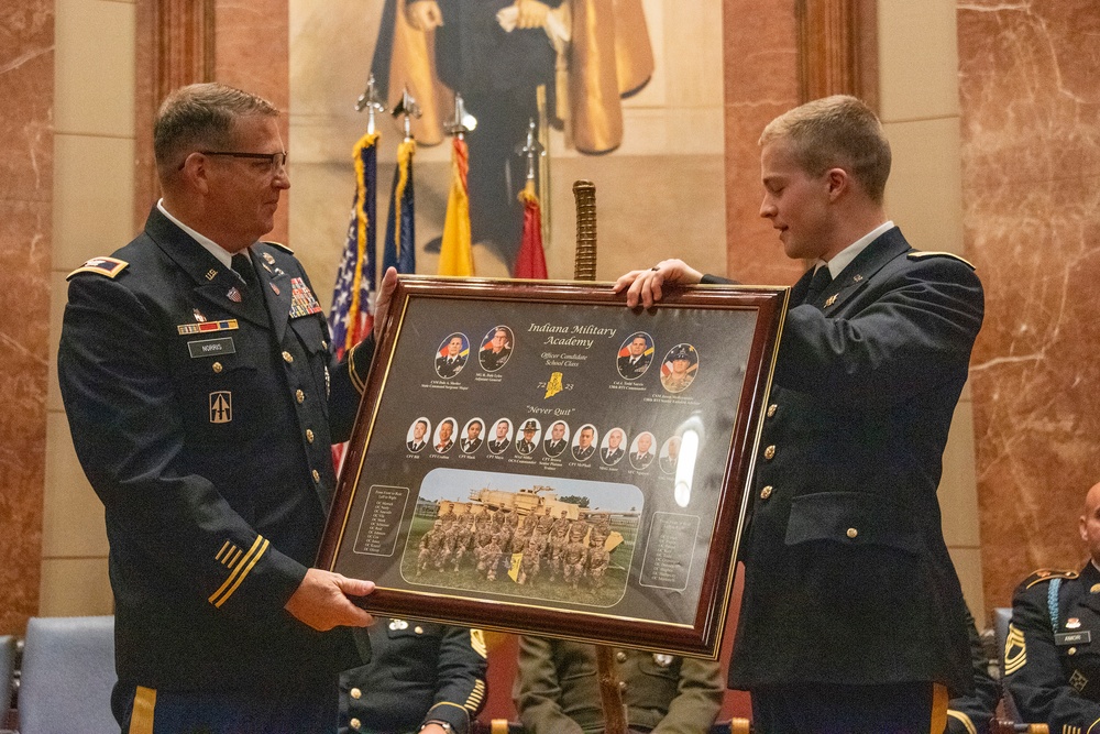 Indiana National Guard holds Officer Candidate School (OCS) Graduation for Class 72-23