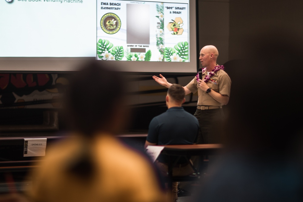 Aim High: MCBH PRTF Leadership Participate in Ewa Beach Elementary Curriculum Night