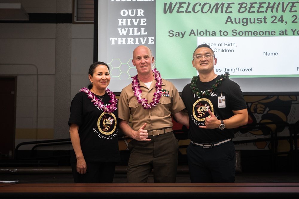 Aim High: MCBH PRTF Leadership Participate in Ewa Beach Elementary Curriculum Night