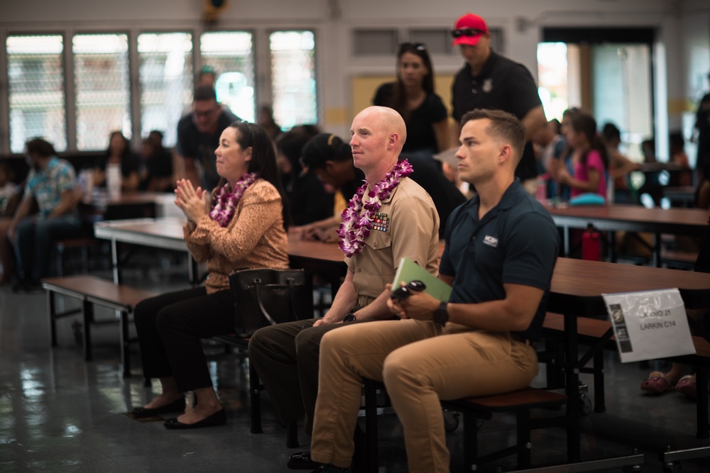 Aim High: PRTF Leadership Participate in Ewa Beach Elementary Curriculum Night