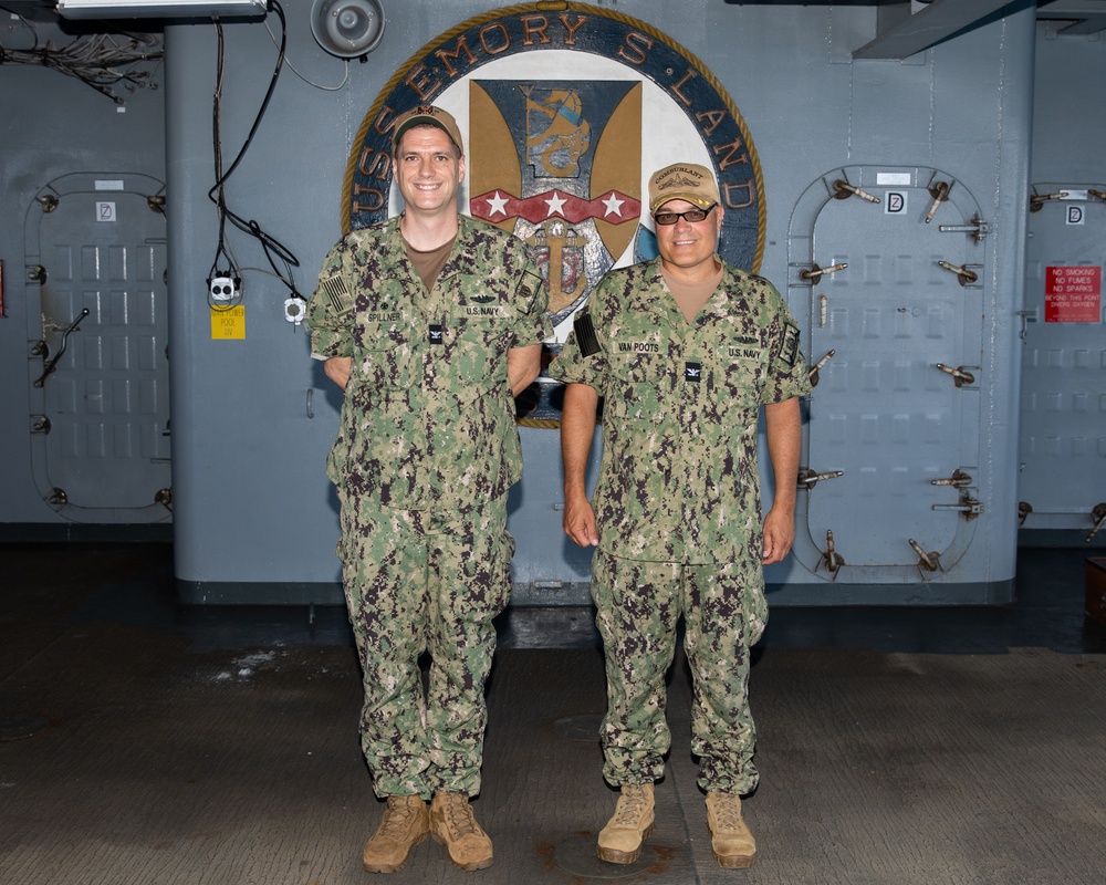 USS Emory S. Land Hosts Director, Submarine Force Reserve Component