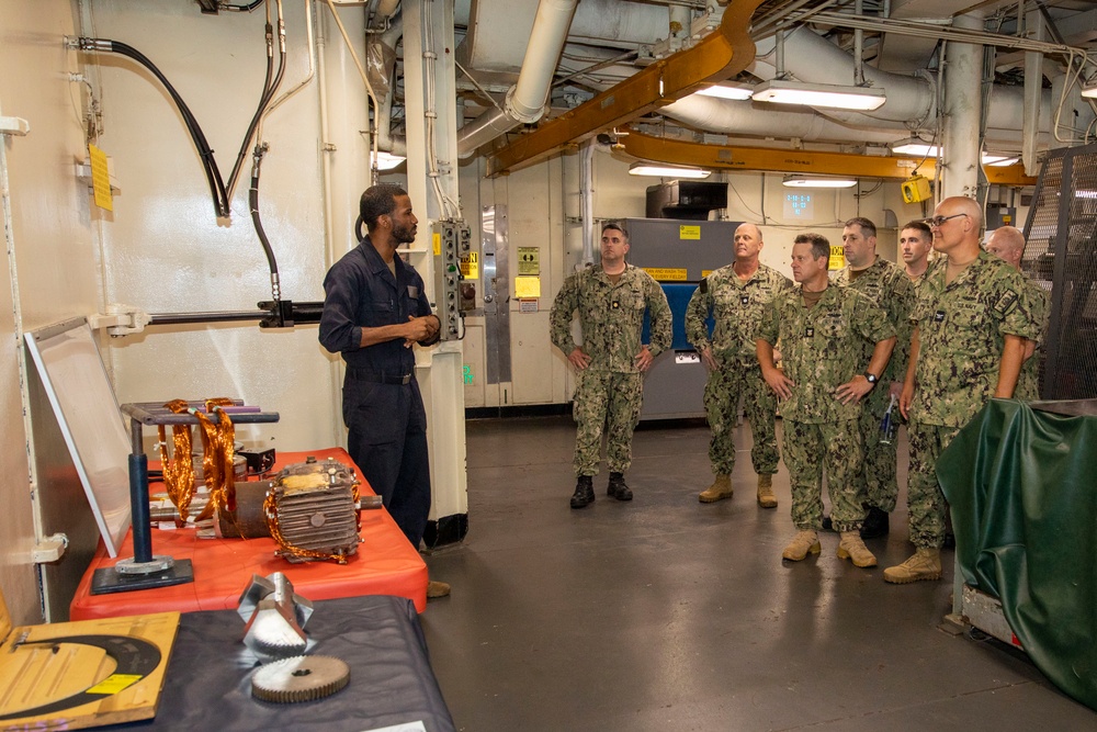 USS Emory S. Land Hosts Director, Submarine Force Reserve Component