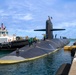 USS Kentucky (SSBN 737) arrives at Naval Base Guam, Aug. 28.