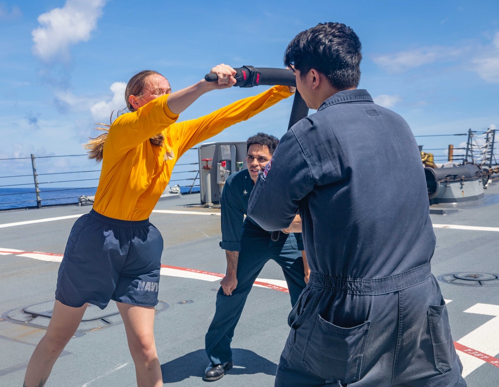 USS Howard (DDG 83) Sailors Take Security Reaction Force Basic (SRF-B) Course