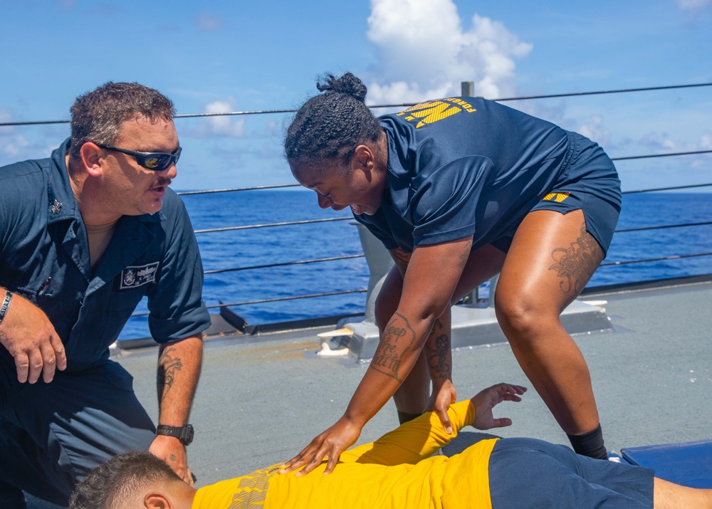 USS Howard (DDG 83) Sailors Take Security Reaction Force Basic (SRF-B) Course