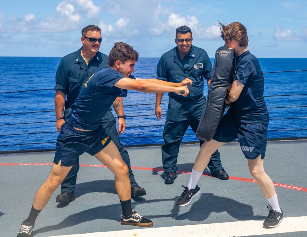 USS Howard (DDG 83) Sailors Take Security Reaction Force Basic (SRF-B) Course