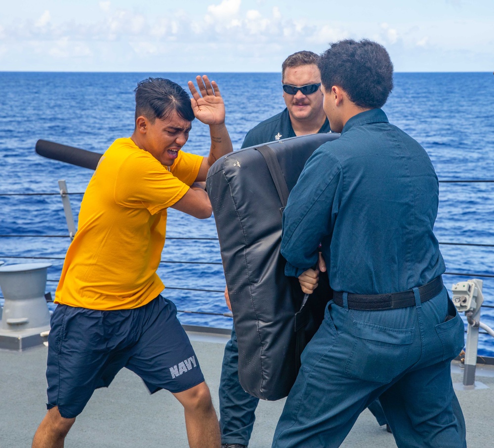 USS Howard (DDG 83) Sailors Take Security Reaction Force Basic (SRF-B) Course