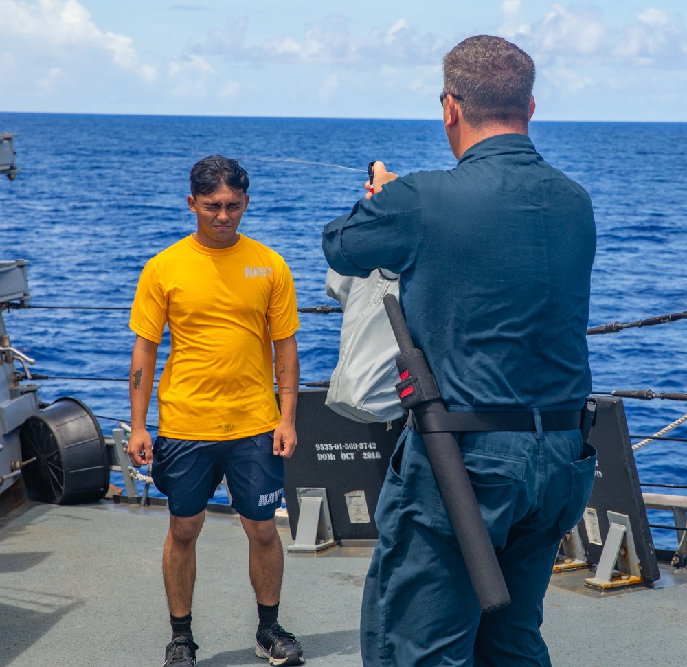 USS Howard (DDG 83) Sailors Take Security Reaction Force Basic (SRF-B) Course