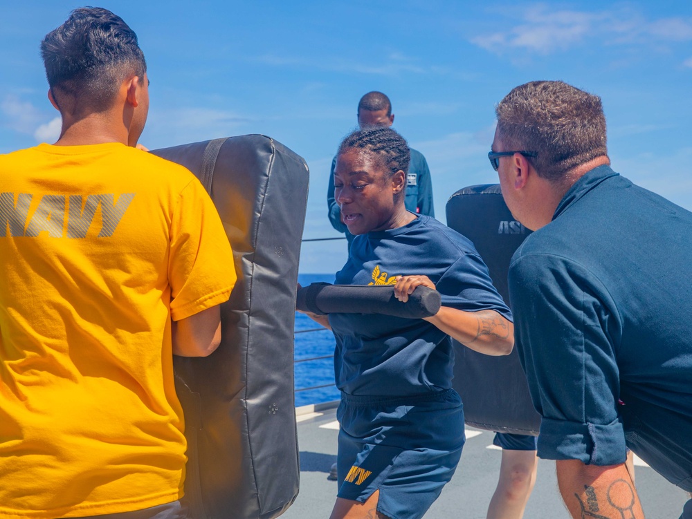 USS Howard (DDG 83) Sailors Take Security Reaction Force Basic (SRF-B) Course