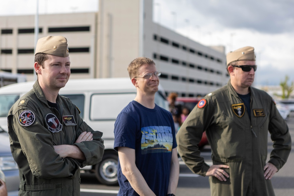 Home at last: U.S. Sailors with VAW-125 return to Marine Air Station Iwakuni Japan