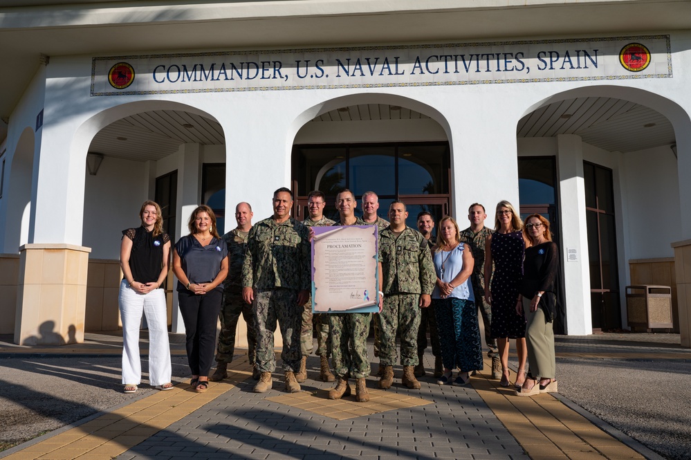 NAVSTA Rota Suicide Prevention Month Proclamation Signing