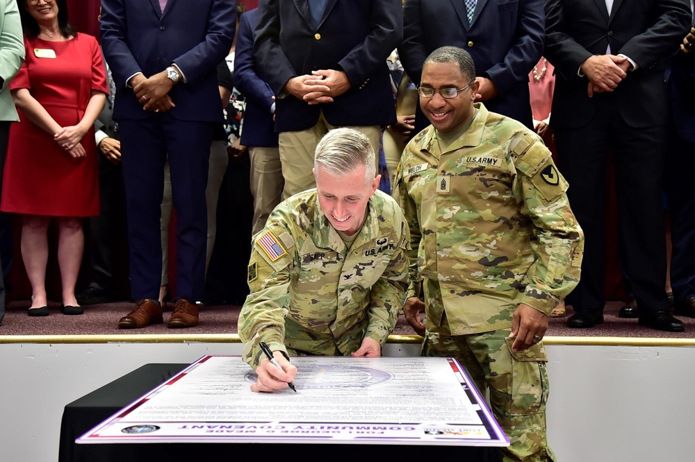 Fort Meade Strengthens Community Bond with Community Covenant Signing