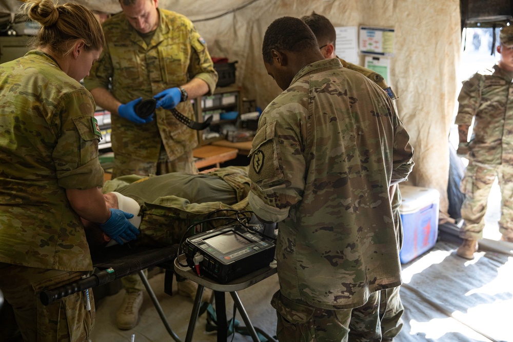 25ID and ADF Soldiers Conduct MEDEVAC Training