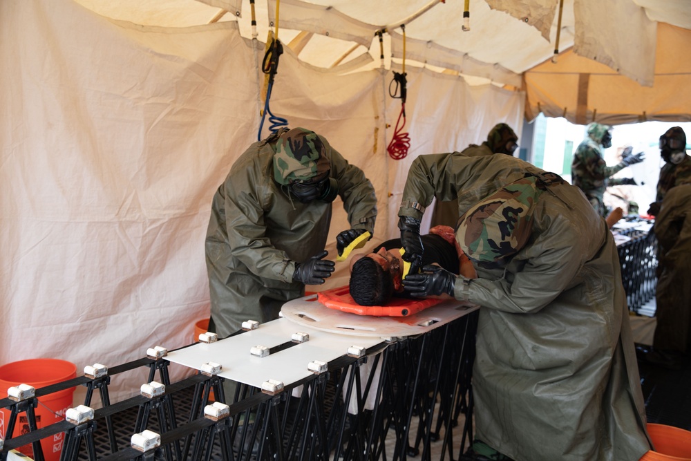 Moroccan CBRN Soldiers train at African Lion 2023