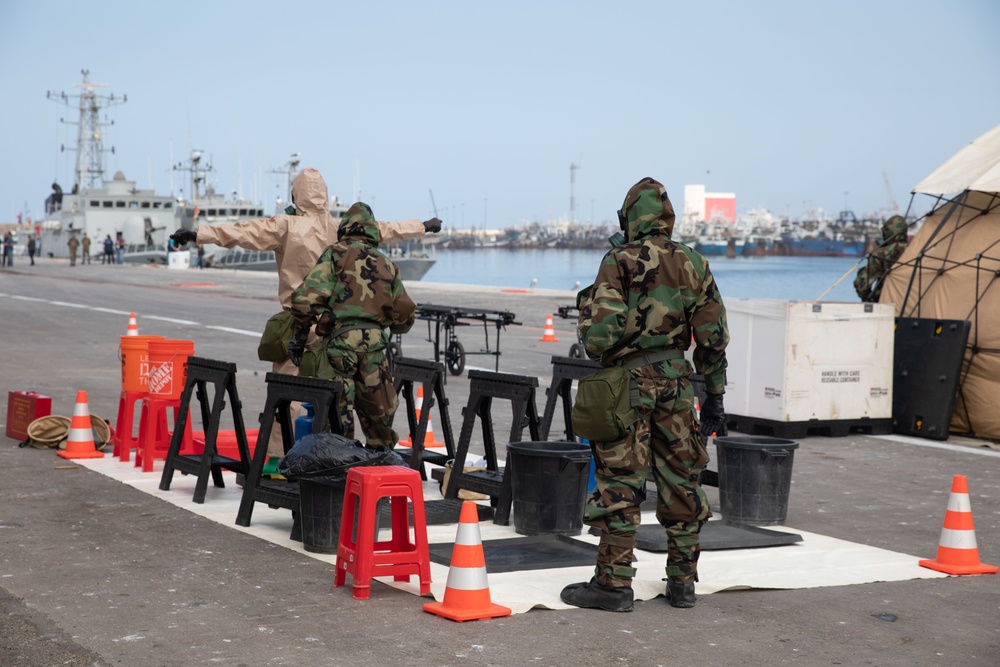 Moroccan CBRN Soldiers train at African Lion 2023