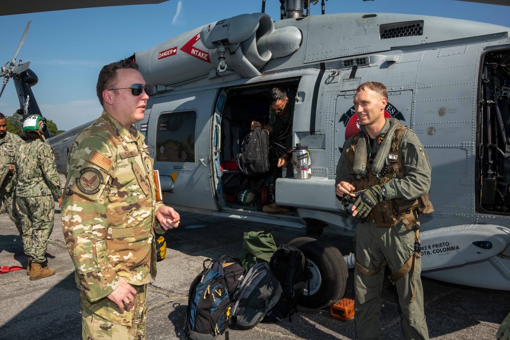 Navy Helicopters evacuate to Maxwell AFB ahead of Hurricane Idalia