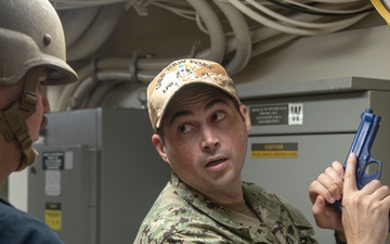 USS New York Anti-terrorism Training Team Drills
