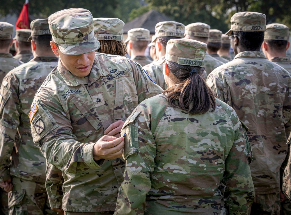 5th Battalion 7th Air Defense Artillery patching ceremony