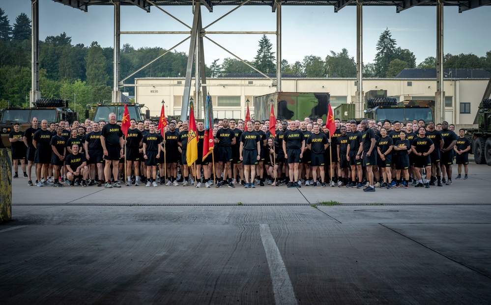 5th Battalion 7th Air Defense Artillery Regiment hosts a Battalion Run