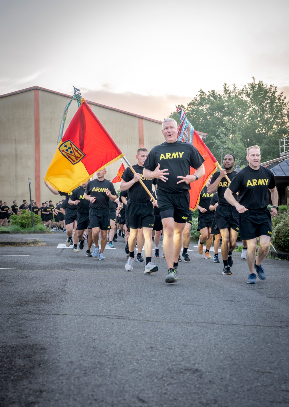 5th Battalion 7th Air Defense Artillery Regiment hosts a Battalion Run