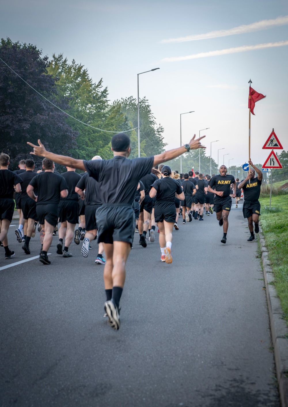 5th Battalion 7th Air Defense Artillery Regiment hosts a Battalion Run