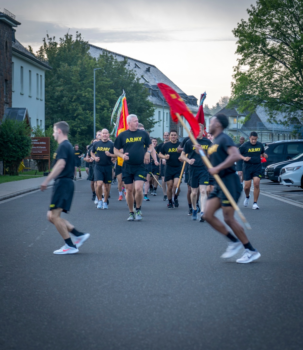 5th Battalion 7th Air Defense Artillery Regiment hosts a Battalion Run