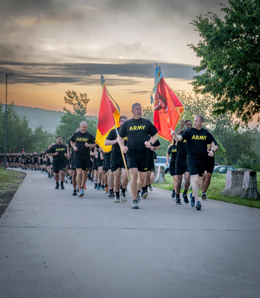 5th Battalion 7th Air Defense Artillery Regiment hosts a Battalion Run