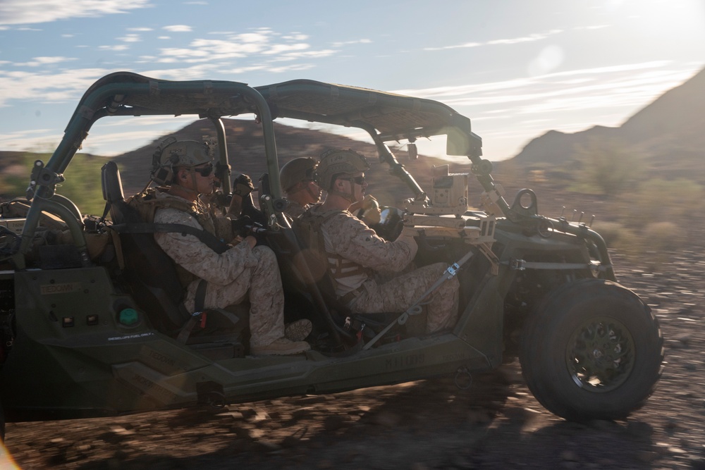 Recon Marines Test, Evaluate ULTV-Mounted M240B Machine Gun