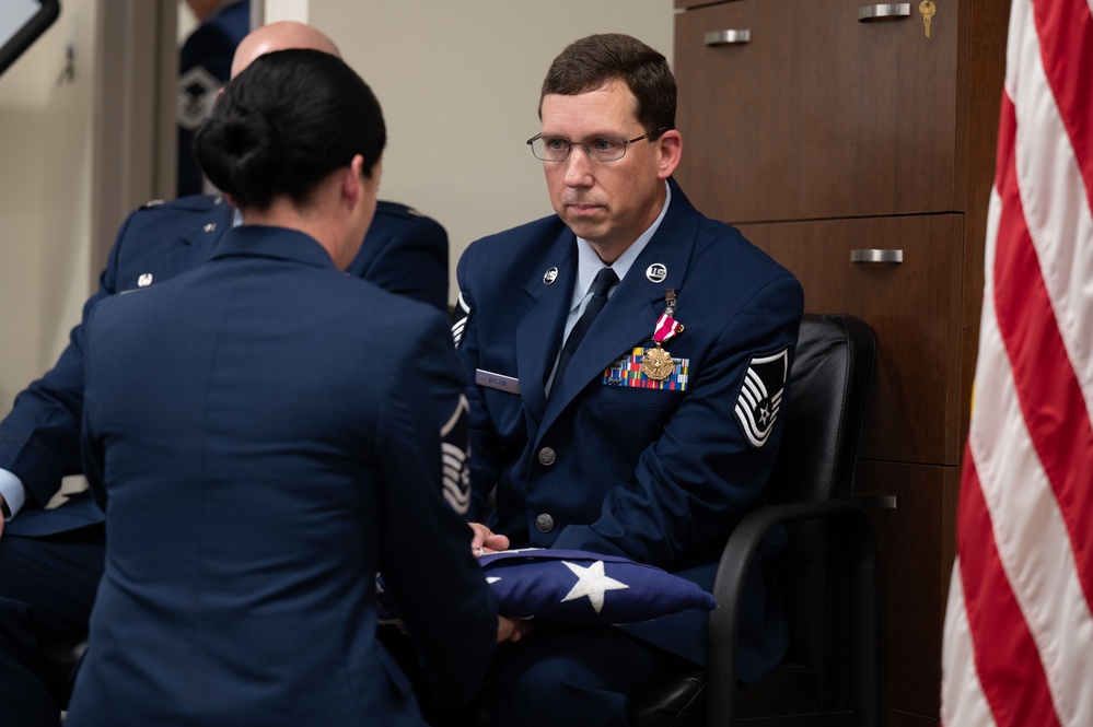 Master Sergeant Karson Austin retires from U.S. Air Force