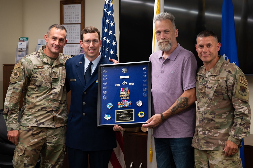 Master Sergeant Karson Austin retires from U.S. Air Force