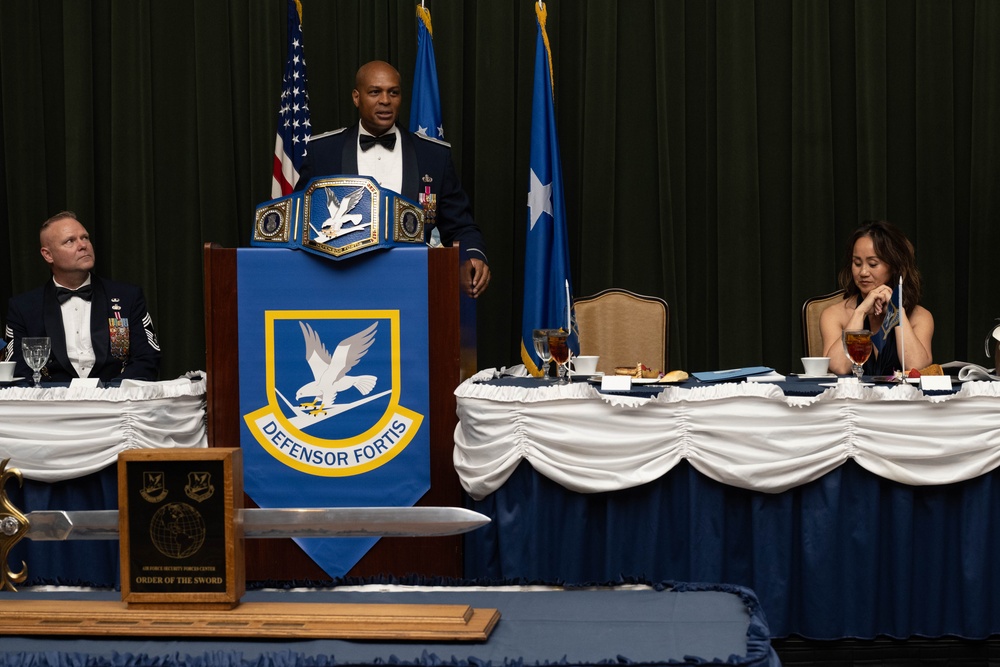 Brig. Gen. Roy Collins Order of the Sword induction