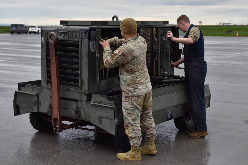B-2 Spirit Stealth Bomber Maintenance in Iceland