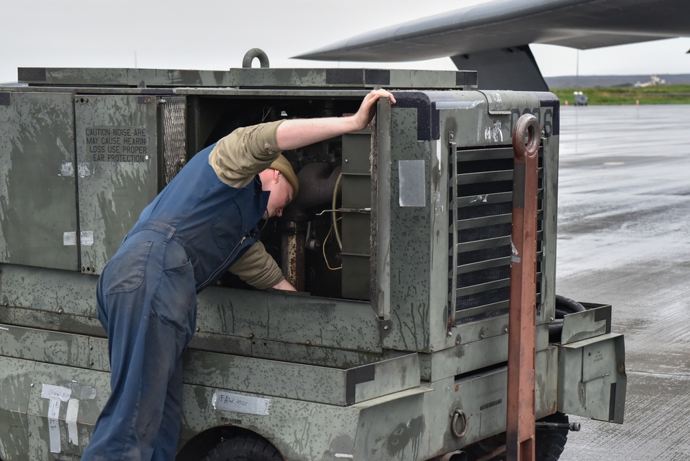 B-2 Spirit Stealth Bomber Maintenance in Iceland