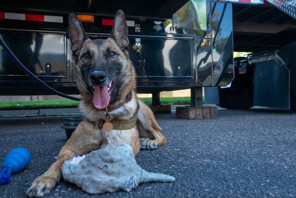 K9 and Recruiters at the Colorado State Fair