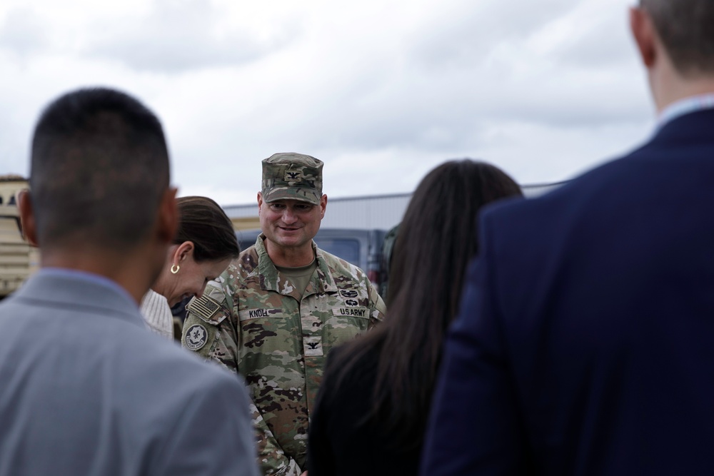 Congressional staff members explore 4th Infantry Division Artillery operations in Latvia